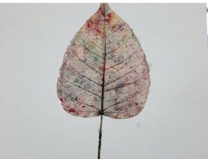 Art on original leaf